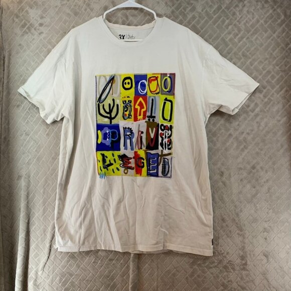 AND Other - Bleecker & Mercer Mens 3X T-Shirt White Graphic Print Short Sleeve Logo